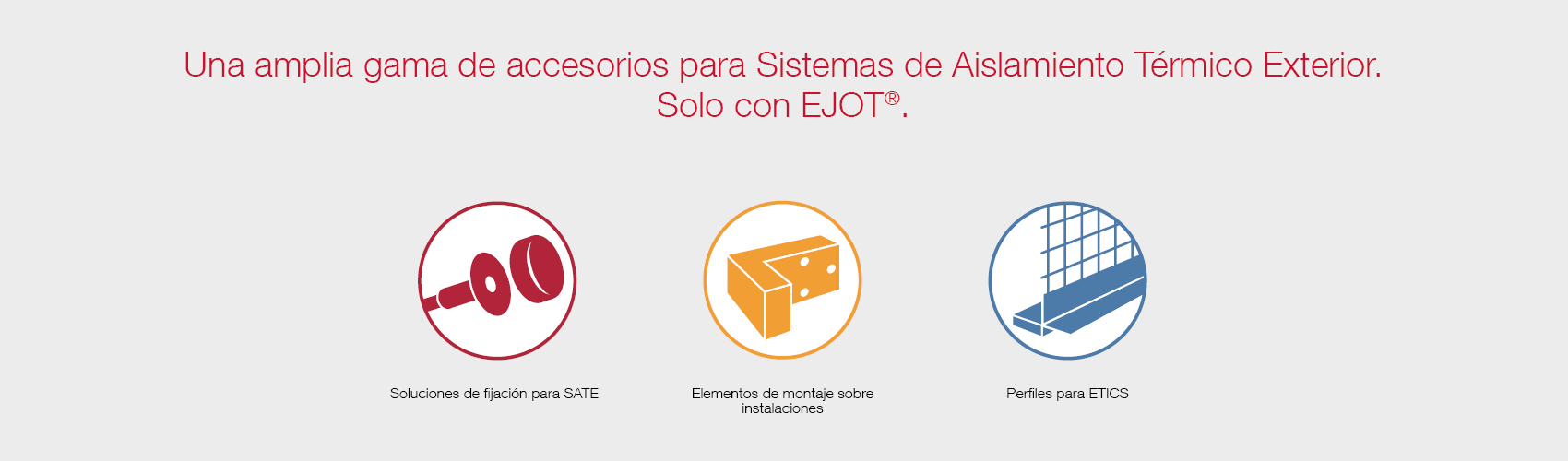 Una amplia gama de accesorios para Sistemas de Aislamiento Térmico Exterior. Solo con EJOT®.